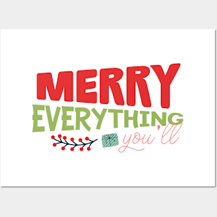 Merry Everything yall Posters and Art